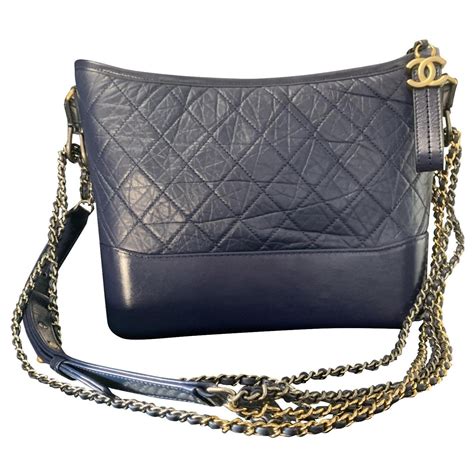 chanel gabrielle bag black and blue|Chanel gabrielle bag small price.